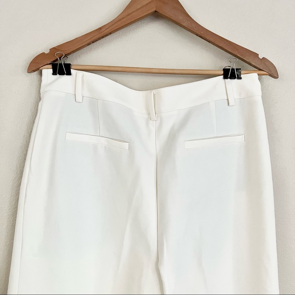 TIBI Anson Cuffed Nerd Wide Leg Pants in Ivory White - Picture 9 of 11
